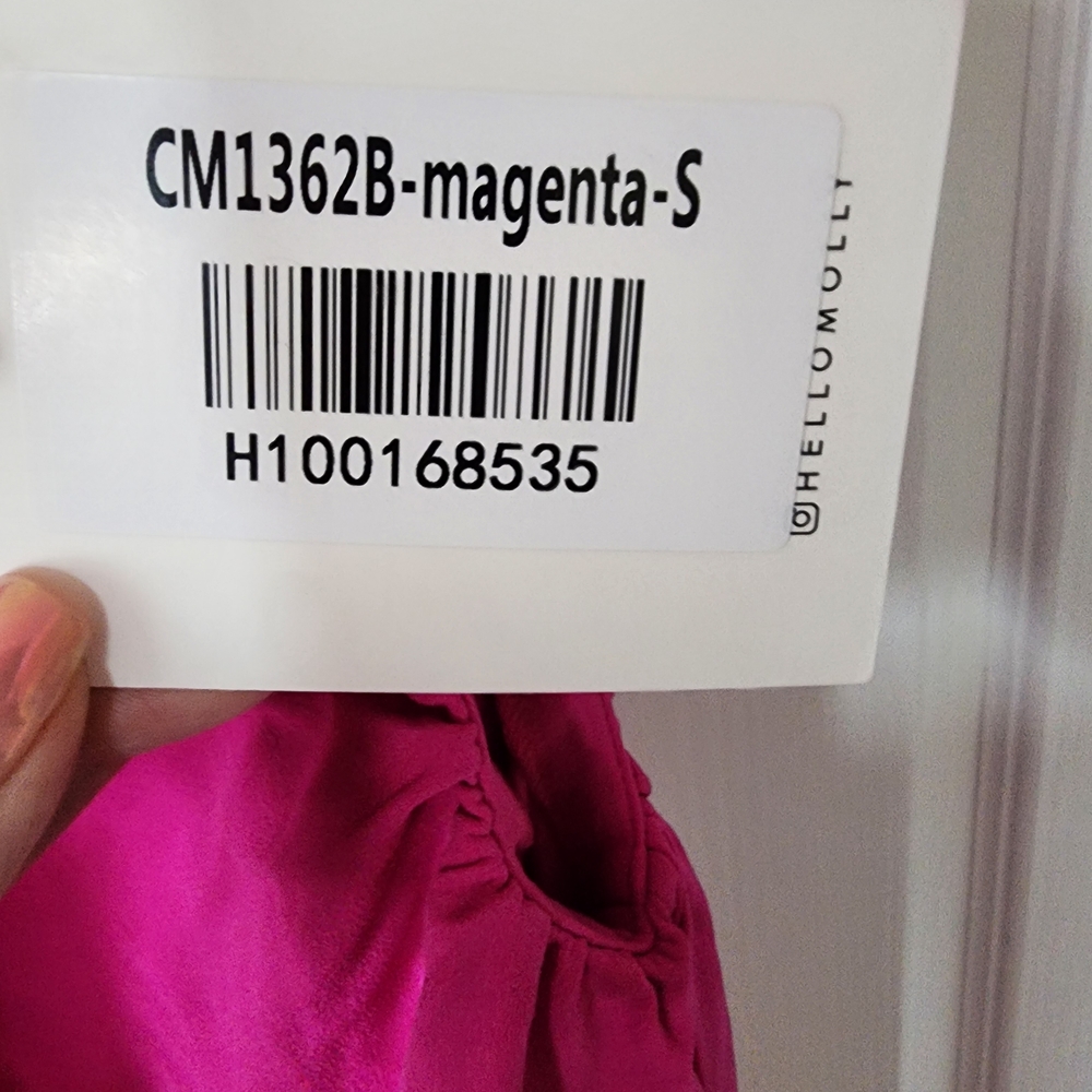 Hello Molly Vibrant Pink One-Shoulder Dress - Picture 8 of 9
